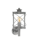 Lampa perete HILBURN 1 silver-antique 220-240V,50/60Hz IP44