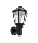 Lampa perete MONSELICE negru 220-240V,50/60Hz IP44