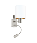 Lampa perete PASTERI satin nickel 220-240V,50/60Hz