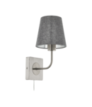 Lampa perete PAUSIA alb-patina, satin nickel 220-240V,50/60Hz