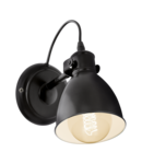 Lampa perete PRIDDY negru, alb 220-240V,50/60Hz IP20