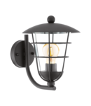 Lampa perete PULFERO negru 220-240V,50/60Hz IP44