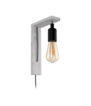 Lampa perete TOCOPILLA alb-patina, negru 220-240V,50/60Hz