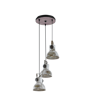 Lampa suspendata BARNSTAPLE brown-patina, negru 220-240V,50/60Hz