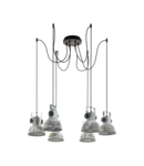 Lampa suspendata BARNSTAPLE brown-patina, negru 220-240V,50/60Hz