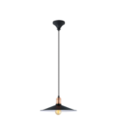 Lampa suspendata BRIDPORT negru, copper 220-240V,50/60Hz IP20