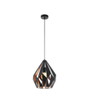 Lampa suspendata CARLTON 1 negru, copper 220-240V,50/60Hz IP20