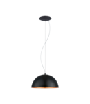 Lampa suspendata GAETANO 1 negru, copper 220-240V,50/60Hz IP20