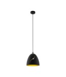 Lampa suspendata HUNNINGHAM negru, gold 220-240V,50/60Hz