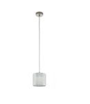 Lampa suspendata LEAMINGTON 1 satin nickel, chrome 220-240V,50/60Hz