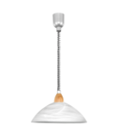 Lampa suspendata LORD 2 silver, satin nickel, beech 220-240V,50/60Hz IP20