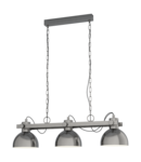 Lampa suspendata LUBENHAM 1 nickel-antique, creme 220-240V,50/60Hz