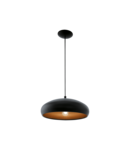 Lampa suspendata MOGANO 1 negru, copper 220-240V,50/60Hz IP20