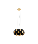 Lampa suspendata MONTORIO 1 negru, gold 220-240V,50/60Hz