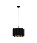 Lampa suspendata PINETA negru 220-240V,50/60Hz