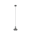 Lampa suspendata PONZANO nickel-nero 220-240V,50/60Hz