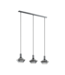 Lampa suspendata PONZANO nickel-nero 220-240V,50/60Hz