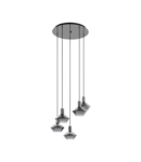 Lampa suspendata PONZANO nickel-nero 220-240V,50/60Hz