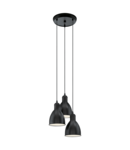 Lampa suspendata PRIDDY negru, alb 220-240V,50/60Hz IP20