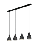 Lampa suspendata PRIDDY negru, alb 220-240V,50/60Hz IP20