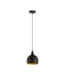 Lampa suspendata ROCCAFORTE negru, gold 220-240V,50/60Hz