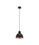 Lampa suspendata TRURO 1 negru, copper 220-240V,50/60Hz IP20