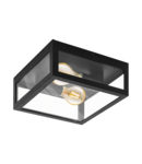 Lampa tavan/perete ALAMONTE 1 negru 220-240V,50/60Hz IP44