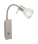 spot PRINCE 1 satin nickel 220-240V,50/60Hz IP20