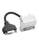 DVI-I connection, 1 module, slanting outlet, with connection cable | Type MTS-DVI F SWGR1