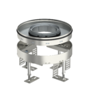 Height-adjustable heavy-duty cassette for tube body RKFRSL, nominal size R4, stainless steel | Type RKFR2 4 SL2V2 20