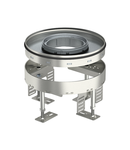 Height-adjustable heavy-duty cassette for tube body RKFRSL, nominal size R4, stainless steel | Type RKFR2 4 SL2V2 20