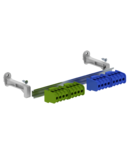 Terminal strip set with screw terminals for SDB 09 | Type KLS-SDB 09