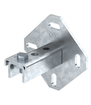 Wall, floor and ceiling bracket with 3 holes | Type WBDHE 41 A4