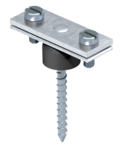 Spacer clip for flat conductor, with wood screw and spacer | Type 370 H