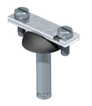 Spacer clip for flat conductor, with steel spreading anchor Ø 10 | Type 710 30