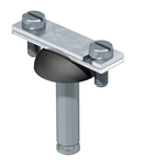 Spacer clip for flat conductor, with steel spreading anchor Ø 10 | Type 710 40