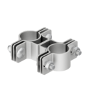 isFang support for pipe mounting, ø 40−50 mm | Type isFang TS40-50