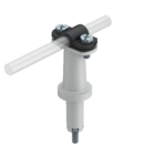 Roof conductor holder for tiled, slated and corrugated roofs, with crossbar | Type 133 A