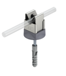 Screwless cable bracket for Rd 8 mm, fastening with screw and anchor | Type 177 20 VA B-HD