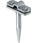 Cable bracket with crossbar Rd 8−10 mm, with wood screw thread | Type 176 A 65