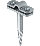 Cable bracket with crossbar Rd 8−10 mm, with wood screw thread | Type 176 A 80