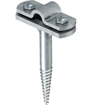 Cable bracket with crossbar Rd 8−10 mm, with wood screw thread | Type 176 A 150