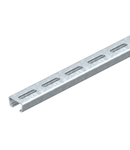 Anchor rail AMS3518, slot 16.5 mm, FS, perforated | Type AMS3518P2000FT