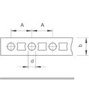 Banda perforata 12x1mm | Type 5055 I12 FS