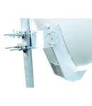 Antena satelit 100cm/95cm,Al,>40dB,sup.dubl.LNB incl.,alb