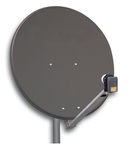 Antena satelit 80cm/75,Alu.,39dB,sup.plia.LNB incl.,antracit