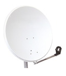 Antena satelit 80cm/75cm,Ol,39dB,sup.plia.LNB incl.,alb