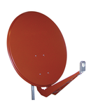 Antena satelit 85cm/80cm,Al,40dB,sup.dubl.LNB incl.,rosu