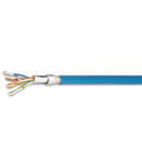 Cablu flexibil SF/UTP Cat.5 200MHz 4x2xAWG26 PVC albastru