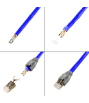 Conector RJ45 Cat6 ecranat pana la AWG23, 50 buc